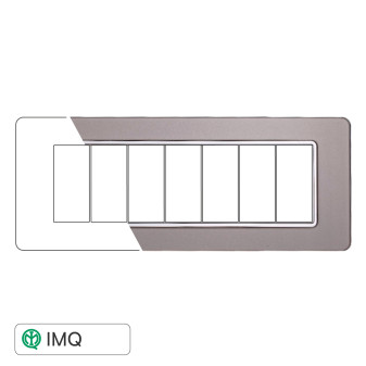 PLACCA VETRO 7P SILVER - modello EV84606