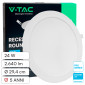 Immagine 1 - V-Tac Pro VT-61024 Mini Pannello LED Rotondo 24W SMD Chip Samsung da Incasso con Driver - 78671 / 78681 / 78691