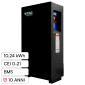 Immagine 1 - V-Tac Batteria BMS LiFePO4 51,2V 200Ah 10,24kWh Garanzia 10 Anni CEI 0-21 Inverter Impianto Fotovoltaico Colore Nero - SKU 12282