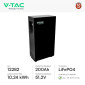 Immagine 2 - V-Tac Batteria BMS LiFePO4 51,2V 200Ah 10,24kWh Garanzia 10 Anni CEI 0-21 Inverter Impianto Fotovoltaico Colore Nero - SKU 12282