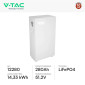 Immagine 2 - V-Tac Batteria BMS LiFePO4 51,2V 280Ah 14,33kWh Garanzia 10 Anni per Impianto Fotovoltaico CEI 0-21 - SKU 12280 [TERMINATO]
