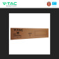 Immagine 12 - V-Tac Pro VT-6147 6 Pannelli LED Rettangolari 120x30 40W SMD Chip Samsung 2in1 a Superficie e Incasso - SKU 2166251 / 2166261