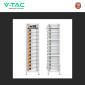 Immagine 5 - V-Tac Kit 12 Batterie BMS Stack LiFePO4 60kWh Garanzia 10 Anni Alta Tensione Armadio Rack con Base - SKU 12266