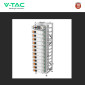 Immagine 6 - V-Tac Kit 12 Batterie BMS Stack LiFePO4 60kWh Garanzia 10 Anni Alta Tensione Armadio Rack con Base - SKU 12266