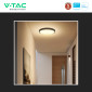 Immagine 7 - V-Tac Pro VT-8624 Plafoniera LED Rotonda 24W SMD Chip Samsung IP44 Colore Nero - SKU 76361-24 / 76371-24 / 76381-24