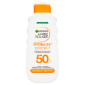 Immagine 1 - Garnier Ambre Solaire Hydra 24H Protect Protezione Solare Alta SPF 50 Raggi UVB e UVA Idratante - Flacone da 175ml