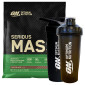 Immagine 1 - Optimum Nutrition Serious Mass Proteine Whey in Polvere al Cioccolato + Shaker in Plastica + Shaker in Acciaio - Busta da 5,45Kg