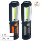 Immagine 1 - Uniross Torcia Multi-Uso 3W IP44 Doppia Funzione Torcia e Faretto Installazione con Magnete e Gancio - mod. ULFL018