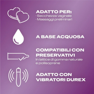 Durex Massage 2in1 Gel Massaggio Corpo e Lubrificante Intimo Lenitivo con Aloe Vera - Flacone da 200ml