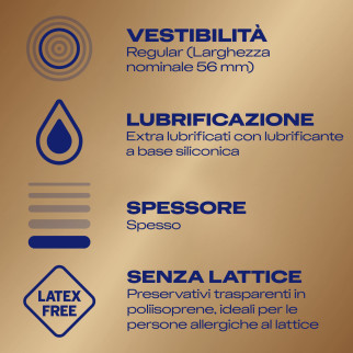 Preservativi Durex Real Feel con Forma Easy On Senza Lattice - Confezione da 6 Profilattici