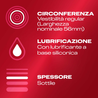 Preservativi Durex Supersottile Alta Sensibilità con Forma Easy On - Confezione da 12 Profilattici