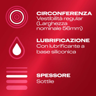 Preservativi Durex Supersottile Alta Sensibilità con Forma Easy On - Confezione da 12 Profilattici