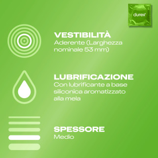 Preservativi Durex Tropical Mix Aromatizzati alla Frutta con Forma Easy On - Confezione da 6 Profilattici