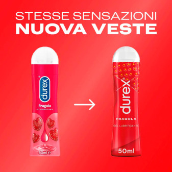 Durex Gel Lubrificante Intimo Fragola - Flacone da 50ml