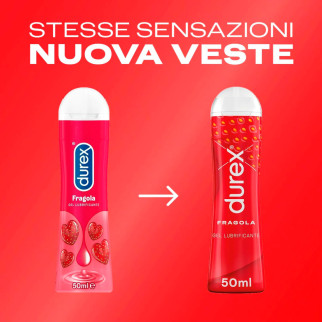 Durex Gel Lubrificante Intimo Fragola - Flacone da 50ml
