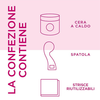 Veet Pure Cera allo Zucchero Depilazione Viso e Corpo con Spatola e 12 Strisce Riutilizzabili - Barattolo da 250ml