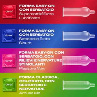 Durex Surprise Mix Preservativi Misti - Confezione da 40 Profilattici