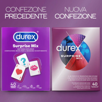 Durex Surprise Mix Preservativi Misti - Confezione da 40 Profilattici