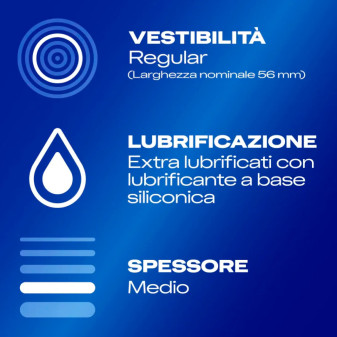 Preservativi Durex Settebello Jeans con Forma Easy On - Confezione da 6 Profilattici