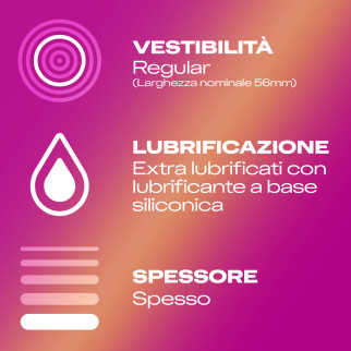 Preservativi Durex Pleasure Max con Forma Easy On e Rilievi Stimolanti - Confezione da 6 Profilattici