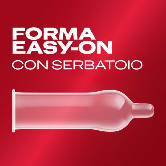 Preservativi Durex Supersottile XL Extra Large con Forma Easy On - Confezione da 10 Profilattici