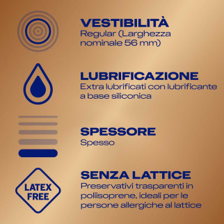 Preservativi Durex Real Feel con Forma Easy On Senza Lattice - Confezione da 10 Profilattici