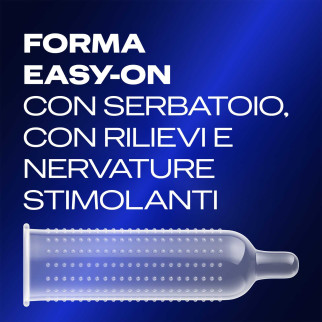 Preservativi Durex Sync con Forma Easy On Stimolante e Ritardante - Confezione da 10 Profilattici