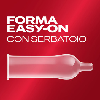 Preservativi Durex Supersottile Vestibilità Aderente con Forma Easy On - Confezione da 6 Profilattici