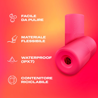 Durex Play Excite Me Slide e Ride Masturbatore con Nervature Uomo Impermeabile Morbido Facile da Maneggiare
