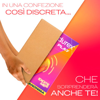 Durex Play Excite Me Slide e Ride Masturbatore con Nervature Uomo Impermeabile Morbido Facile da Maneggiare