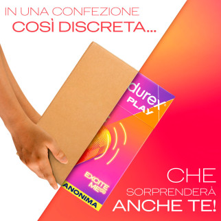 Durex Play Excite Me Slide e Ride Masturbatore con Nervature Uomo Impermeabile Morbido Facile da Maneggiare