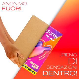 Durex Play Excite Me Vibe e Tease Vibratore 2in1 per Donna 7 Modalità di Vibrazione Impermeabile Discreto Facile da Pulire