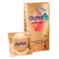 Immagine 1 - Preservativi Durex Real Feel con Forma Easy On Senza Lattice - Confezione da 6 Profilattici