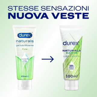 Durex Naturals Classico Gel Lubrificante Intimo 100% Origine Naturale