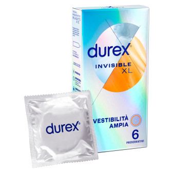 Preservativi Durex Invisible XL - Scatola 6 pezzi
