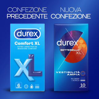 Preservativi Durex Settebello XL Extra Large da 10