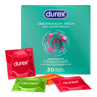Durex Mix Sorpresa Confezione da 30 Preservativi Assortiti