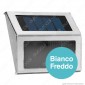 Immagine 2 - Life Segnapasso LED da Muro 0,2W con Pannello Solare e Sensore