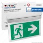 Immagine 1 - V-Tac PRO VT-519-S Lampada LED con Montaggio Superficiale Inclinabile di 90° 140lm d'Emergenza Anti Black Out - SKU 836