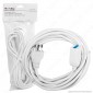 Immagine 1 - V-Tac Cavo Prolunga Spina e Presa Italiane 5 metri 10A Colore Bianco - SKU 8730