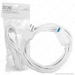 Immagine 1 - V-Tac Cavo Prolunga Spina e Presa Italiane 3 metri 10A Colore Bianco - SKU 8729