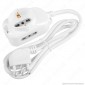 Immagine 1 - V-Tac Multipresa 3 Posti Colore Bianco - SKU 8733
