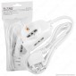 Immagine 2 - V-Tac Multipresa 3 Posti Colore Bianco - SKU 8733