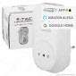 Immagine 1 - V-Tac Smart VT-5148 Spina Wi-Fi Intelligente 10A 2P - SKU 8470