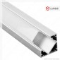 Immagine 1 - V-Tac VT-8114 Profilo Angolare in Alluminio per Strisce LED -