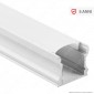 Immagine 1 - V-Tac VT-8110W Profilo in Alluminio per Strisce LED Colore Bianco - Lunghezza 2 metri - SKU 3366