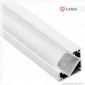 Immagine 1 - V-Tac VT-8114W Profilo Angolare in Alluminio per Strisce LED - Lunghezza 2 metri - SKU 3364