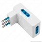 Immagine 3 - Ecova Multipresa Tripla Salvaspazio con 3 prese 10A Bipasso Colore Bianco - mod. 8112