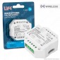 Immagine 1 - Life Controller Dimmer da Incasso a Zone per Lampade Dimmerabili Associabile a Telecomando e Pulsanti Cablati - mod. 16.LT5W11D