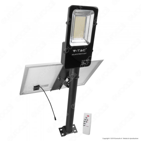 V-Tac VT-ST-200 Lampada Stradale LED con Pannello Solare 50W Lampione V-Tac VT-ST-200 Lampada Stradale LED con Pannello Solare 50W Lampione